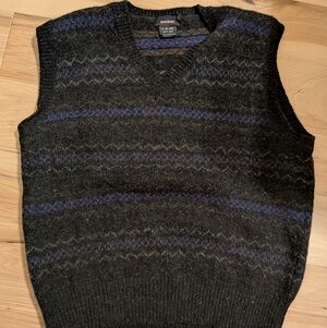 Mark Shale Men's Medium Vest Wool Made In Scotland As Is